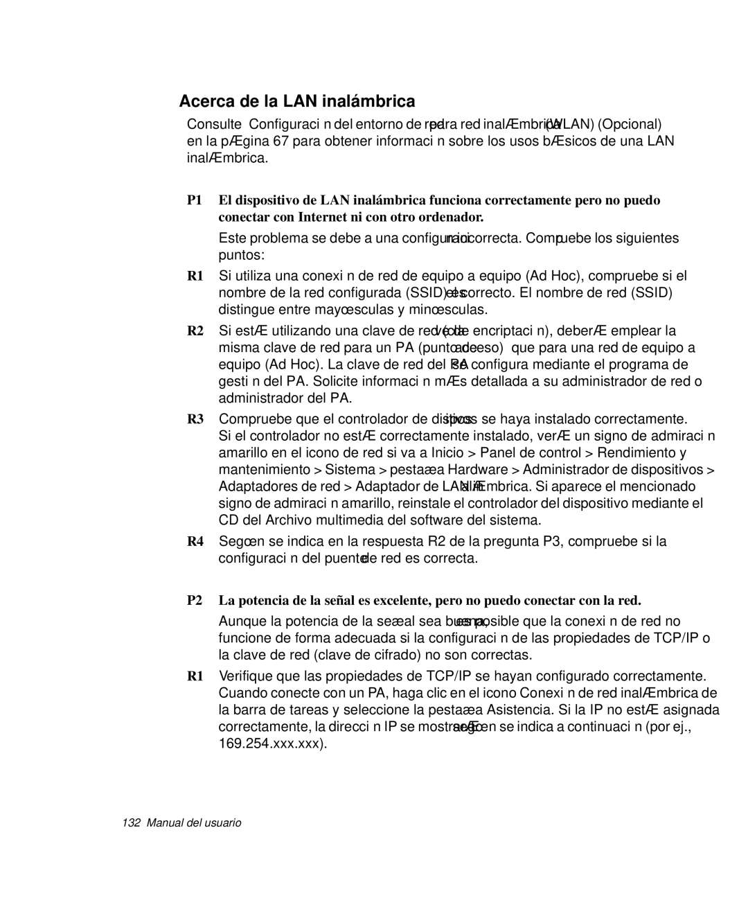 Samsung NP-R50T001/SES, NP-R50K000/SES, NP-R50CV09/SES, NP-R50CV07/SES, NP-R50CV04/SES manual Acerca de la LAN inalámbrica 