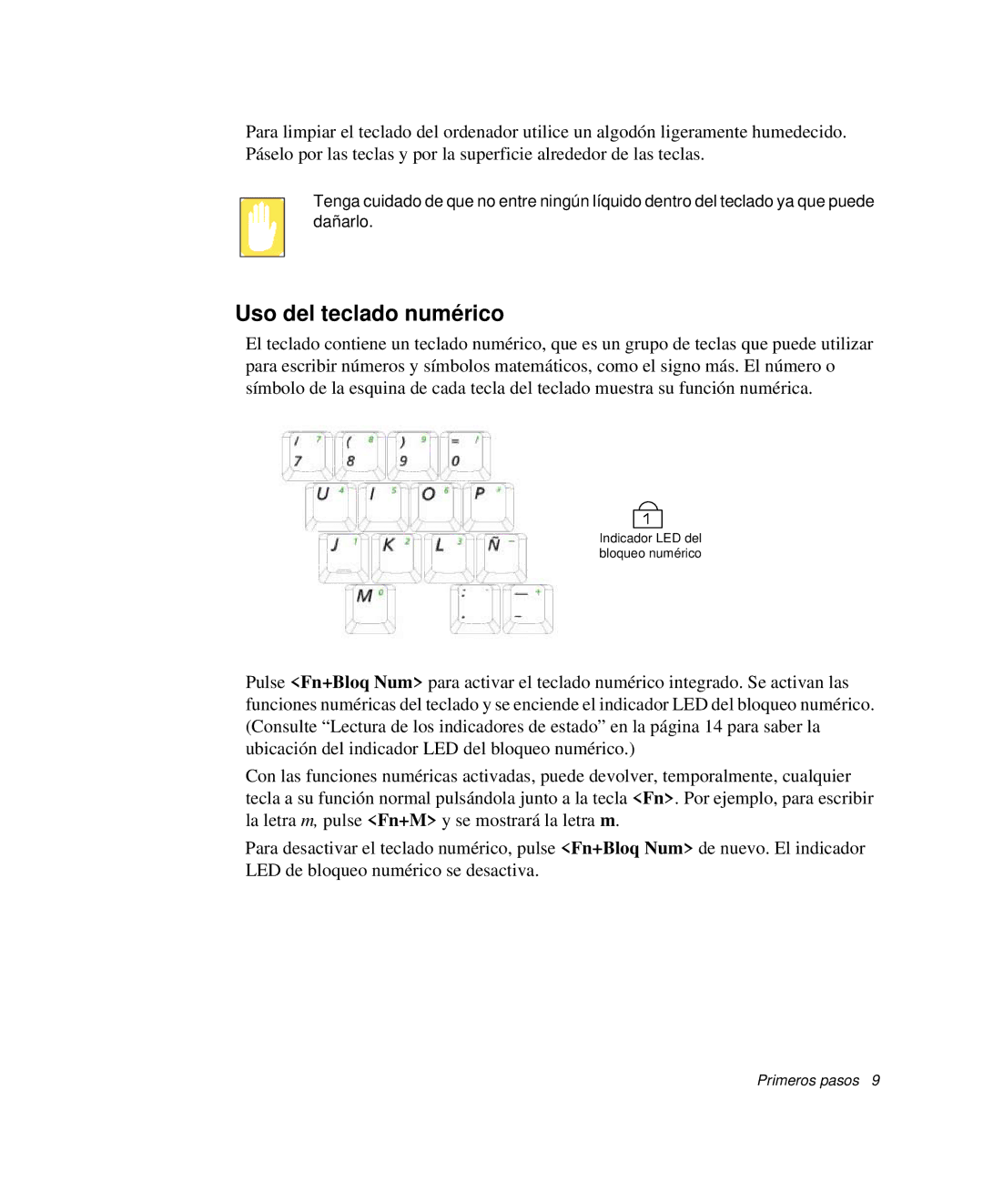 Samsung NP-R50T002/SES, NP-R50K000/SES, NP-R50CV09/SES, NP-R50CV07/SES, NP-R50CV04/SES manual Uso del teclado numérico 