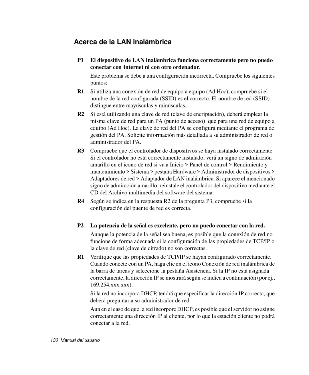 Samsung NP-R55C001/SES, NP-R55CV03/SES, NP-R55CV02/SES, NP-R55C002/SES, NP-R55CV00/SES manual Acerca de la LAN inalámbrica 