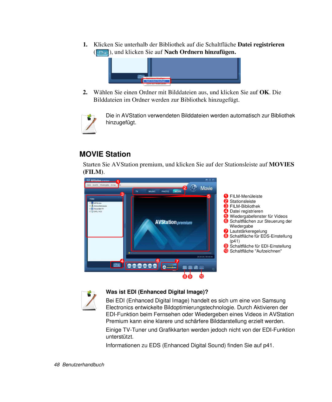 Samsung NP-R65KV00/SEG, NP-R65K000/SEG, NP-R65TV01/SEG, NP-R65C002/SEG Movie Station, Was ist EDI Enhanced Digital Image? 