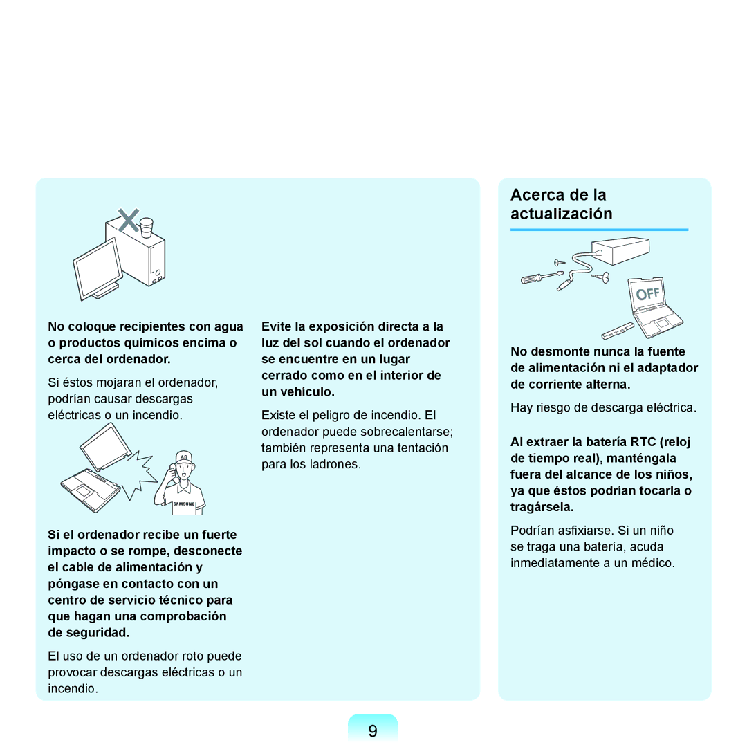 Samsung NP-R70A007/SES, NP-R70A00H/SES, NP-R70A00E/SES, NP-R70A008/SES, NP-R70A005/SES manual Acerca de la actualización 