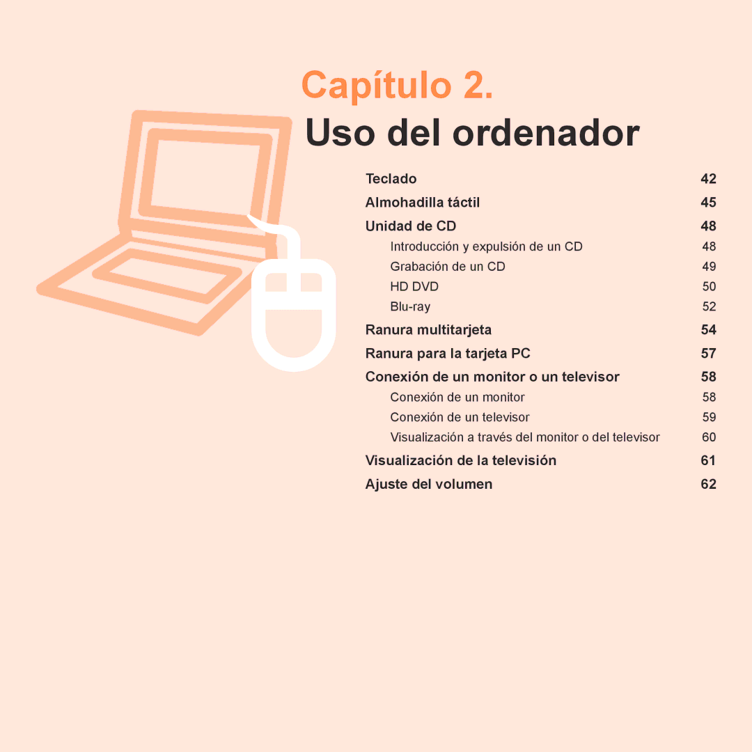 Samsung NP-R70A00B/SES, NP-R70A00H/SES, NP-R70A00E/SES manual Introducción y expulsión de un CD Grabación de un CD, Blu-ray 