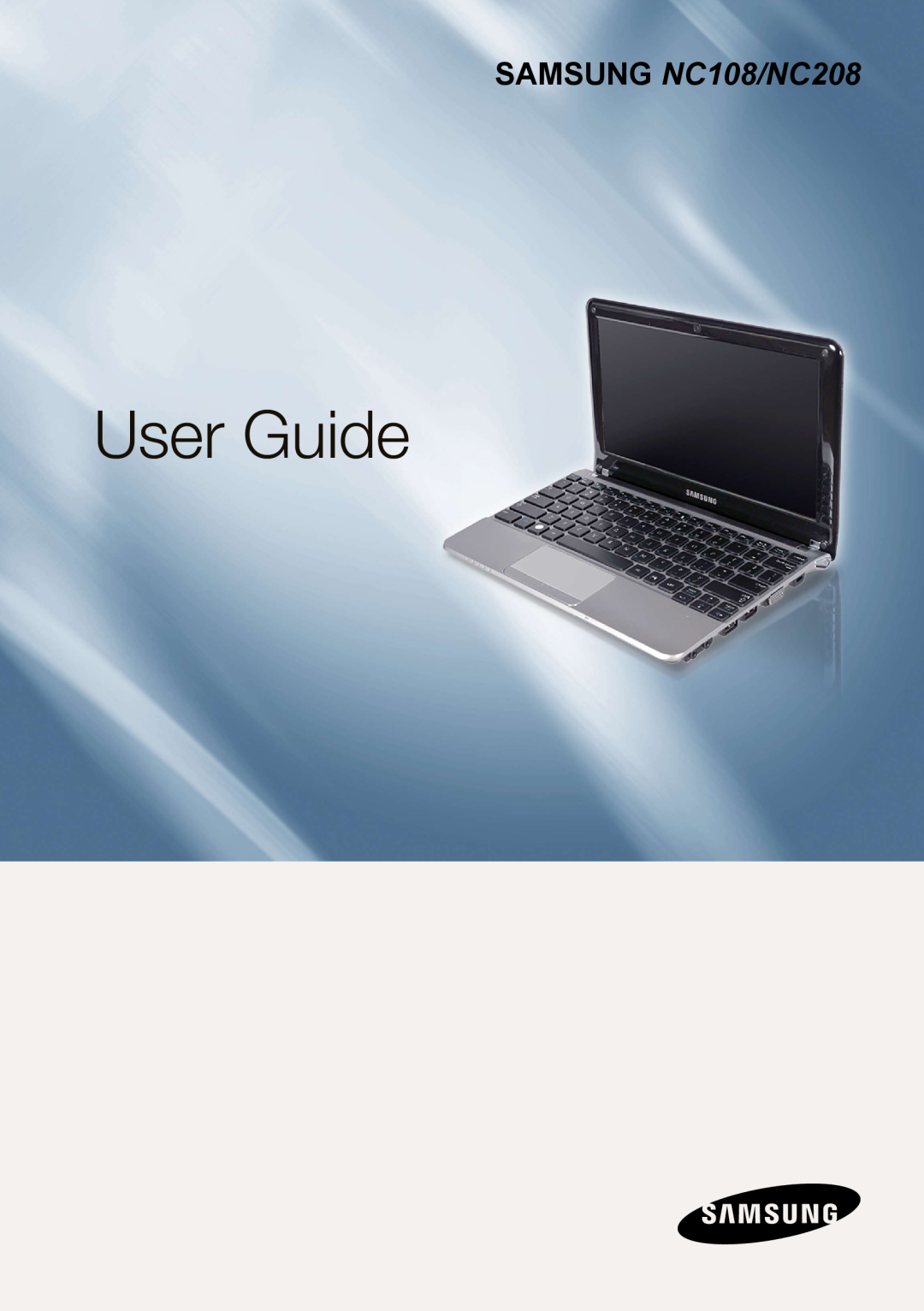 Samsung NP-RV408-A01VN, NP-RV408-A01UA, NP-RV408-A01RU manual User Guide, SAMSUNG NC108/NC208 