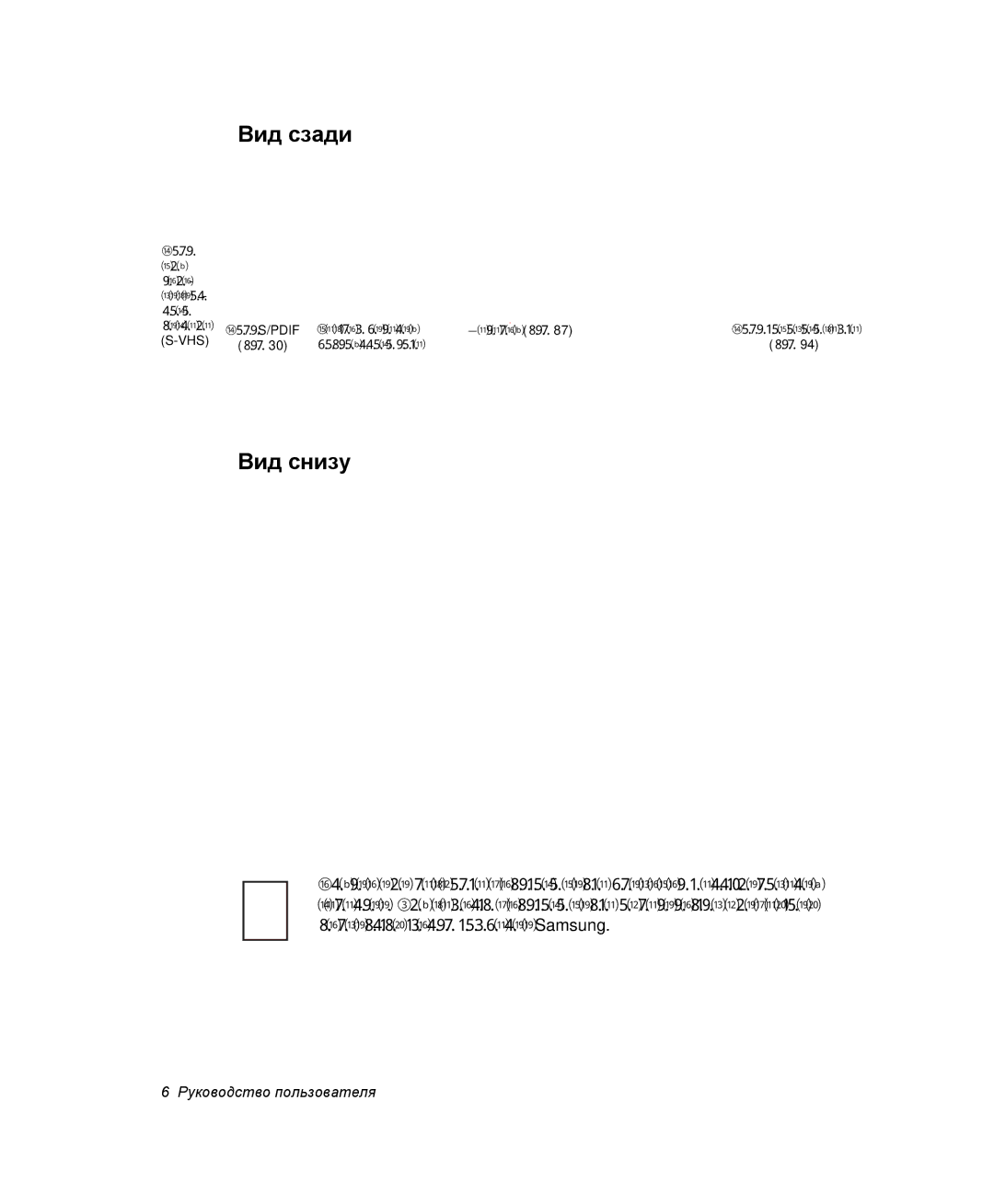 Samsung NP-X06K000/SER, NP-X06/M00/SER, NP-X06K002/SER, NP-X06K001/SER, NP-X06K003/SER manual Вид сзади, Вид снизу 