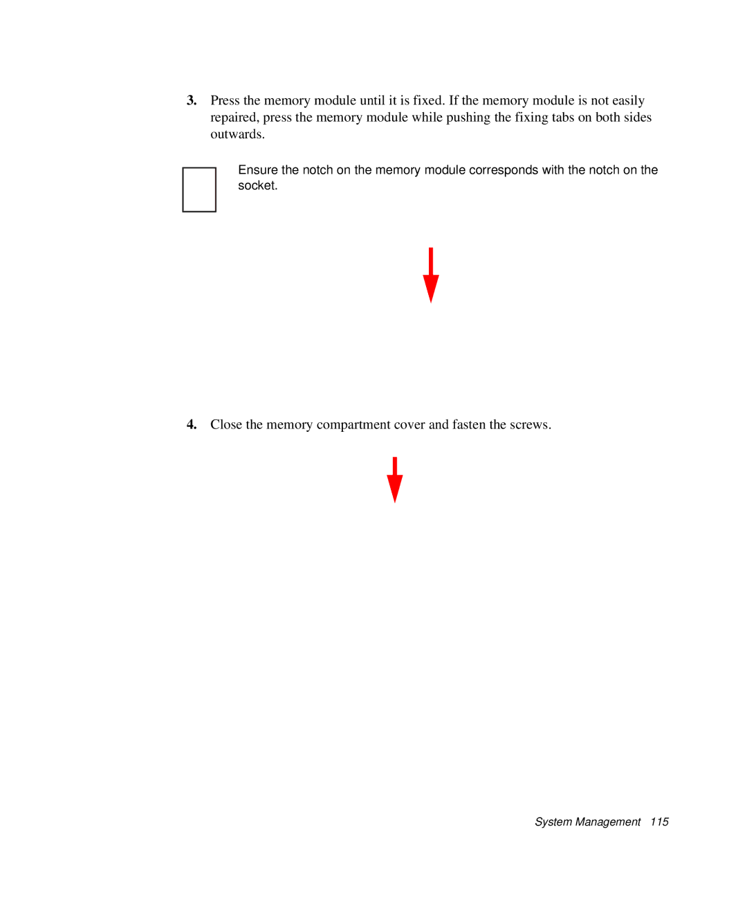 Samsung NP-X1-C001/SEB manual Close the memory compartment cover and fasten the screws 