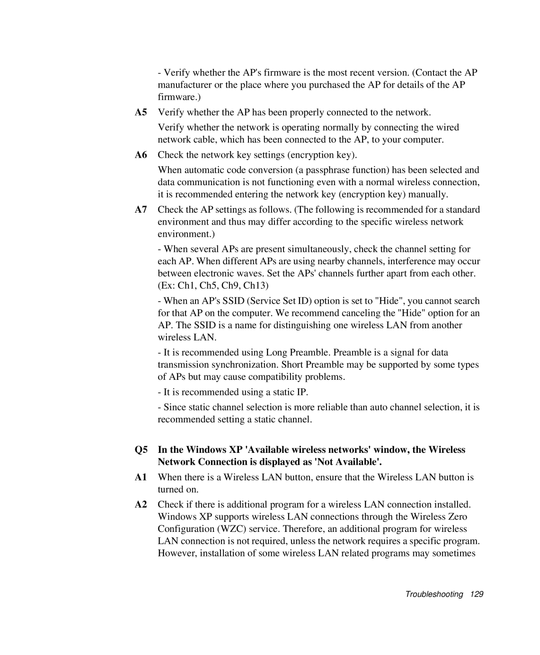 Samsung NP-X1-C001/SEB manual Troubleshooting 