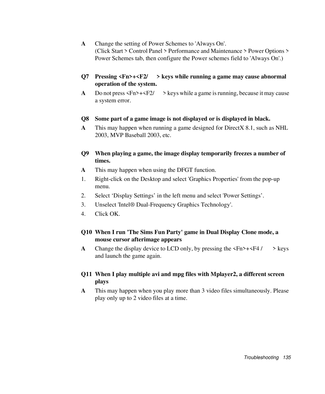 Samsung NP-X1-C001/SEB manual Troubleshooting 