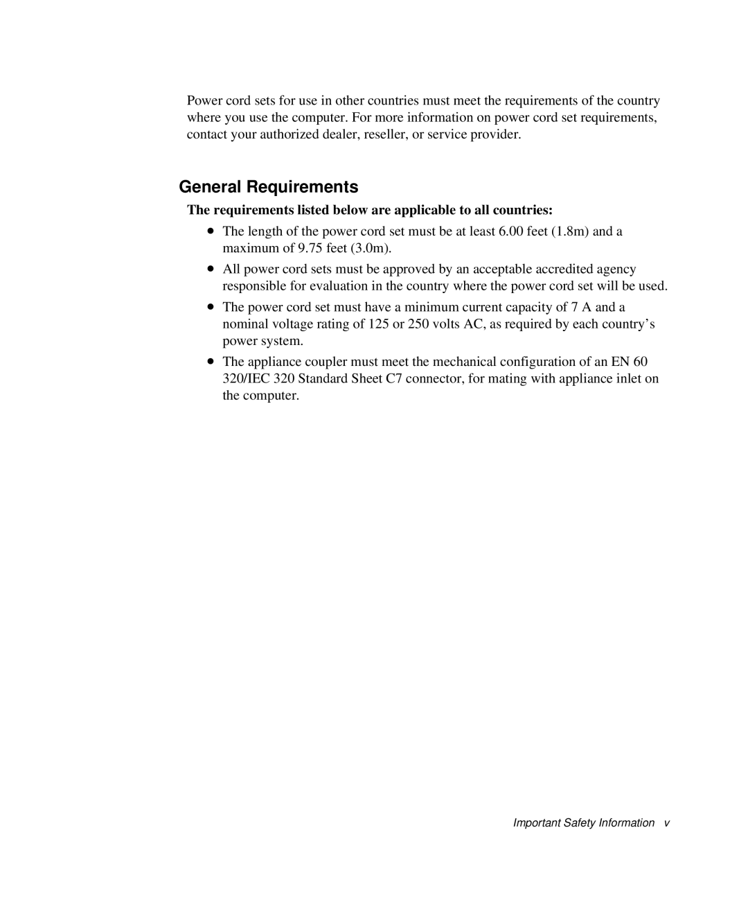 Samsung NP-X1-C001/SEB manual General Requirements, Requirements listed below are applicable to all countries 