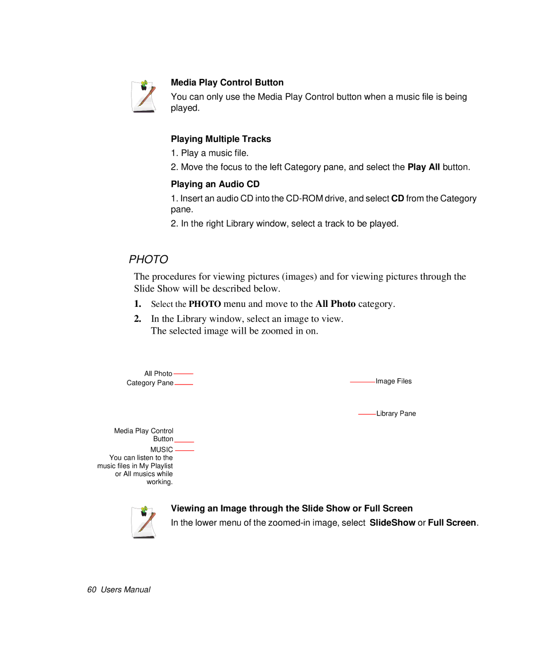 Samsung NP-X1-C001/SEB manual Media Play Control Button, Playing Multiple Tracks 