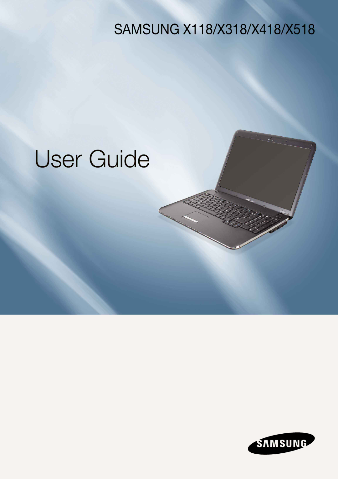 Samsung NP-X118-DA01RU manual User Guide 