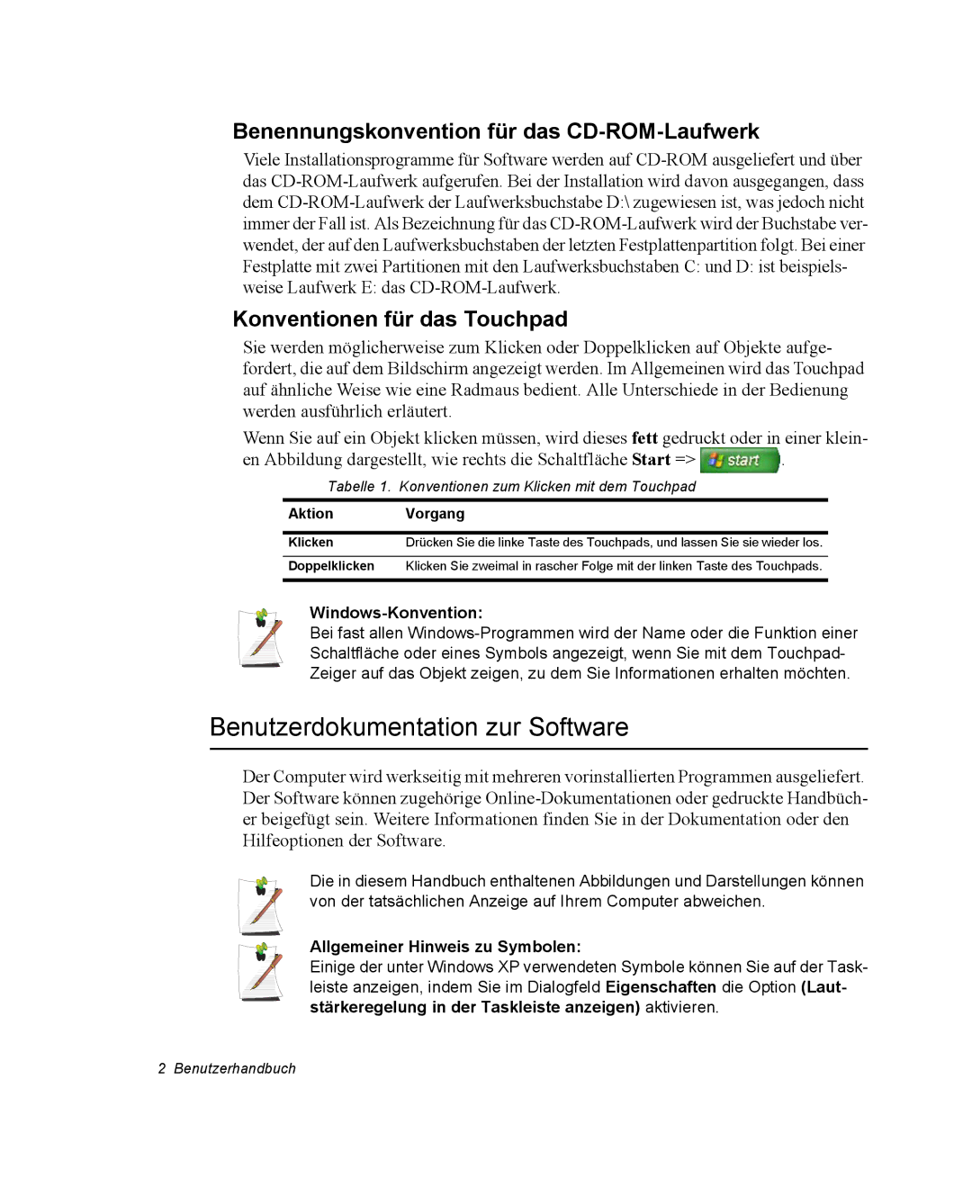 Samsung NP-X11TV04/SEG, NP-X11TV01/SEG Benutzerdokumentation zur Software, Benennungskonvention für das CD-ROM-Laufwerk 