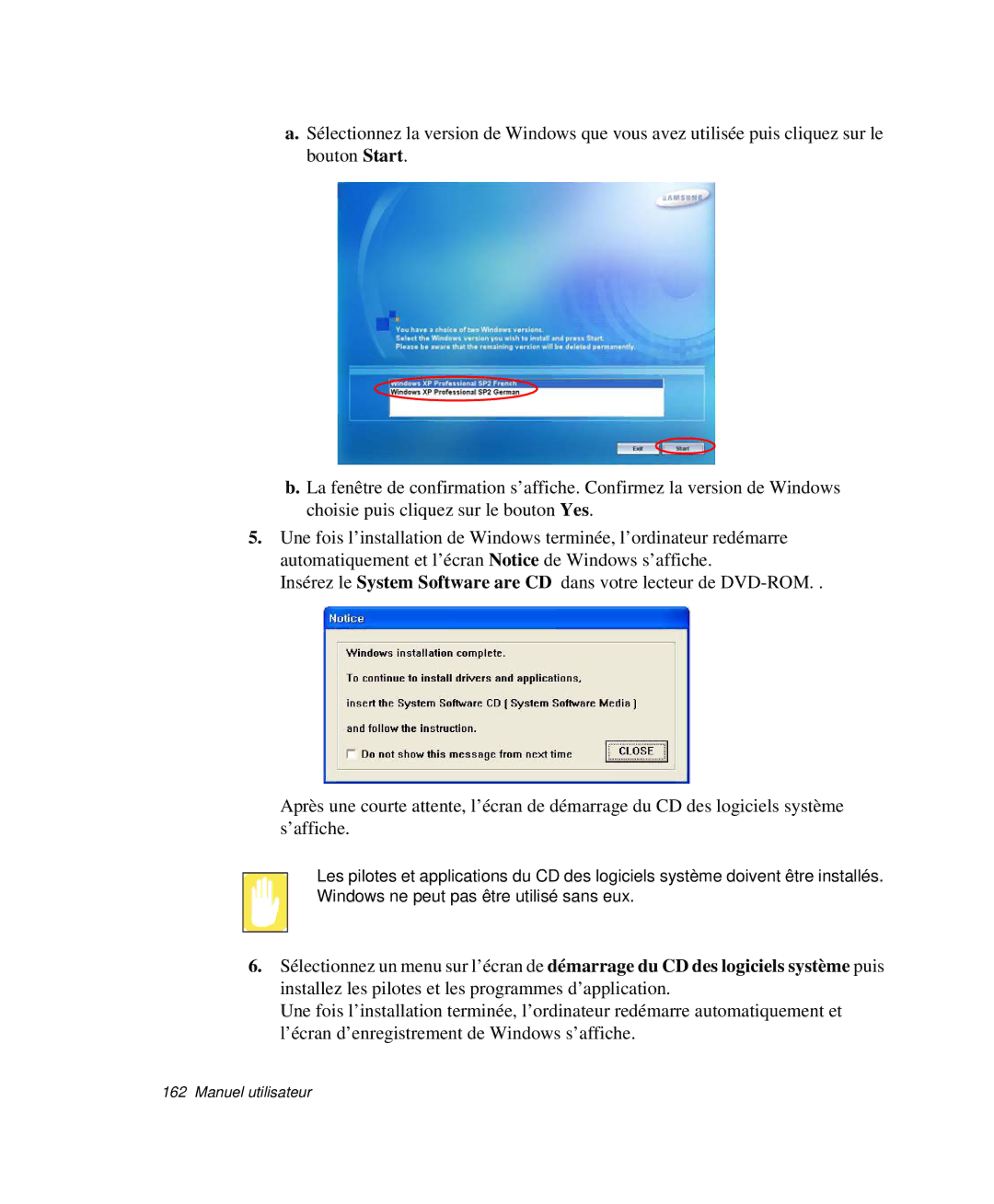 Samsung NP-X20TV02/SEF, NP-X20T004/SEF, NP-X50C003/SEF, NP-X50T001/SEF, NP-X50C000/SEF, NP-X20TV07/SEF manual Manuel utilisateur 