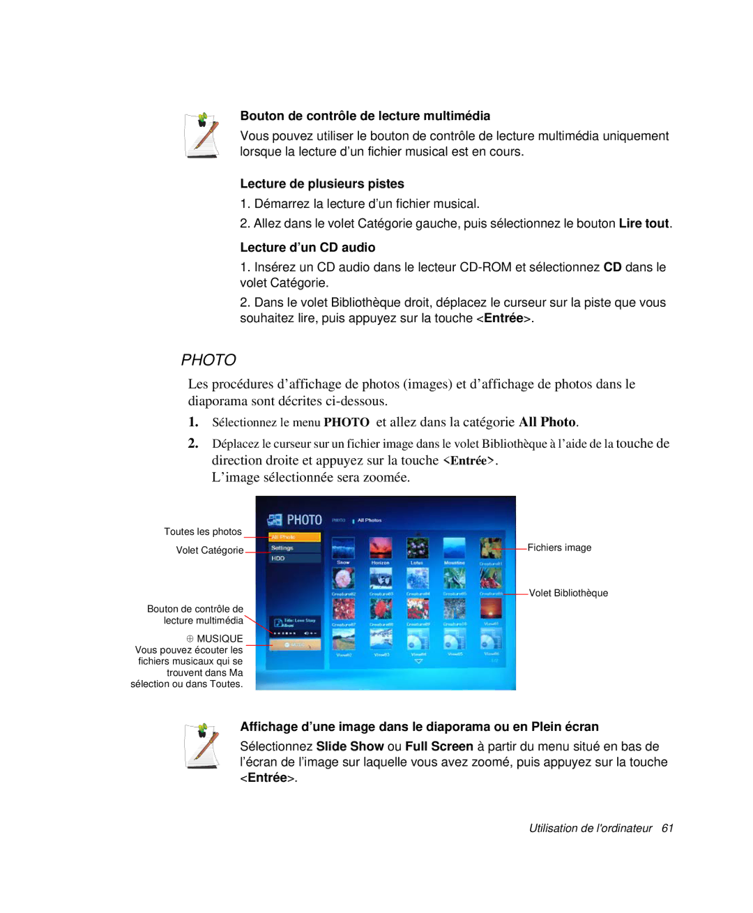 Samsung NP-X20T006/SEF, NP-X20T004/SEF manual Bouton de contrôle de lecture multimédia, Lecture de plusieurs pistes 