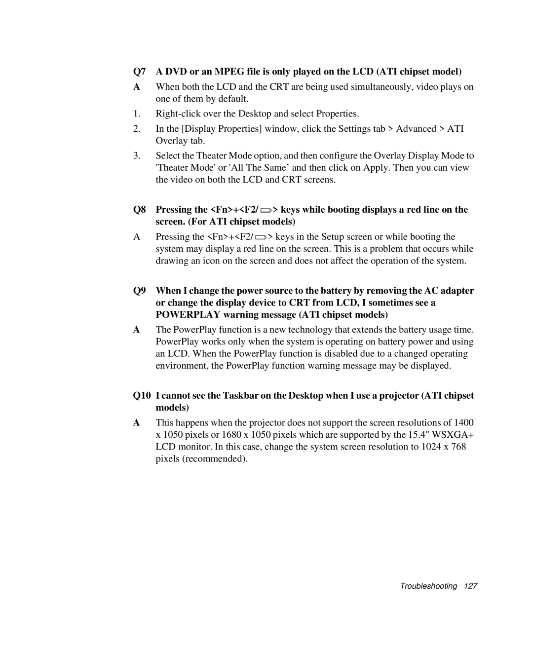 Samsung NP-R50CV06/SES, NP-X20TV05/SES, NP-X20CV07/SES, NP-X20CV05/SES, NP-X20CV02/SEP, NP-X20C004/SES manual Troubleshooting 