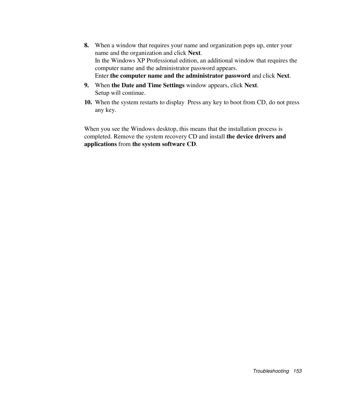 Samsung NP-X20CV01/SES, NP-X20TV05/SES, NP-X20CV07/SES, NP-X20CV05/SES, NP-X20CV02/SEP, NP-X20C004/SES manual Troubleshooting 