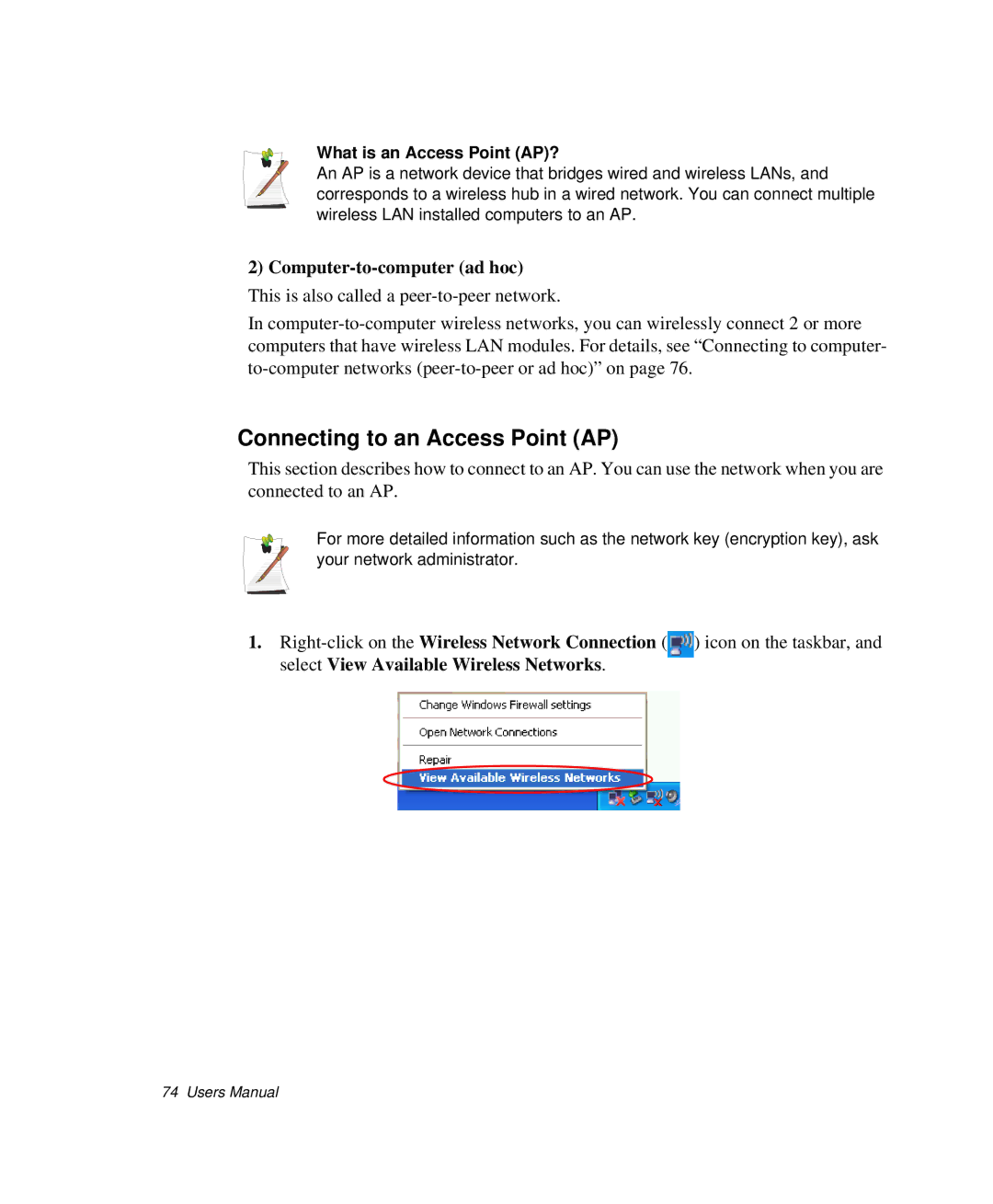 Samsung NP-X20CV02/SES, NP-X20TV05/SES, NP-X20CV07/SES manual Connecting to an Access Point AP, What is an Access Point AP? 