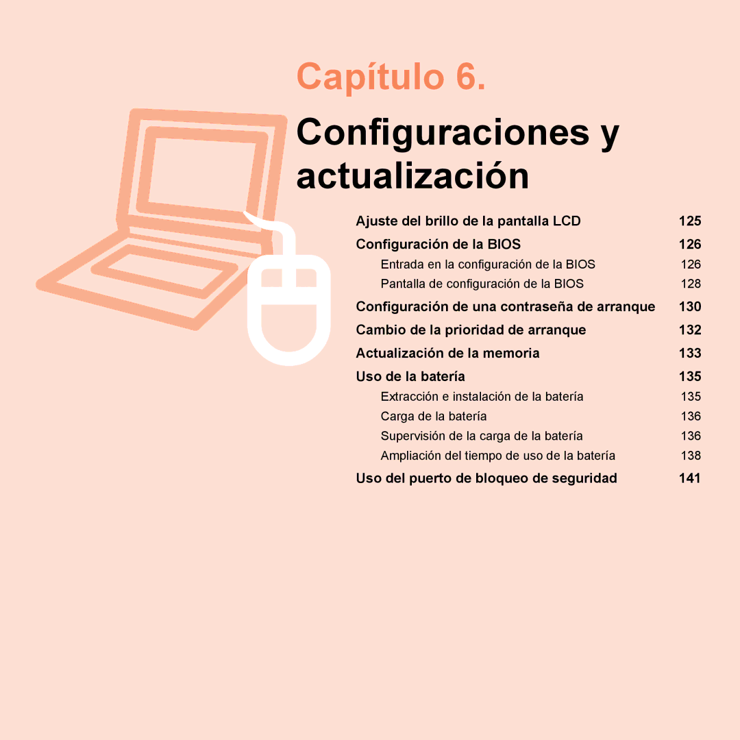 Samsung NP-X22A001/SES, NP-X22A004/SES, NP-X22T000/SES, NP-X22A003/SES, NP-X22A002/SES manual Configuraciones y actualización 