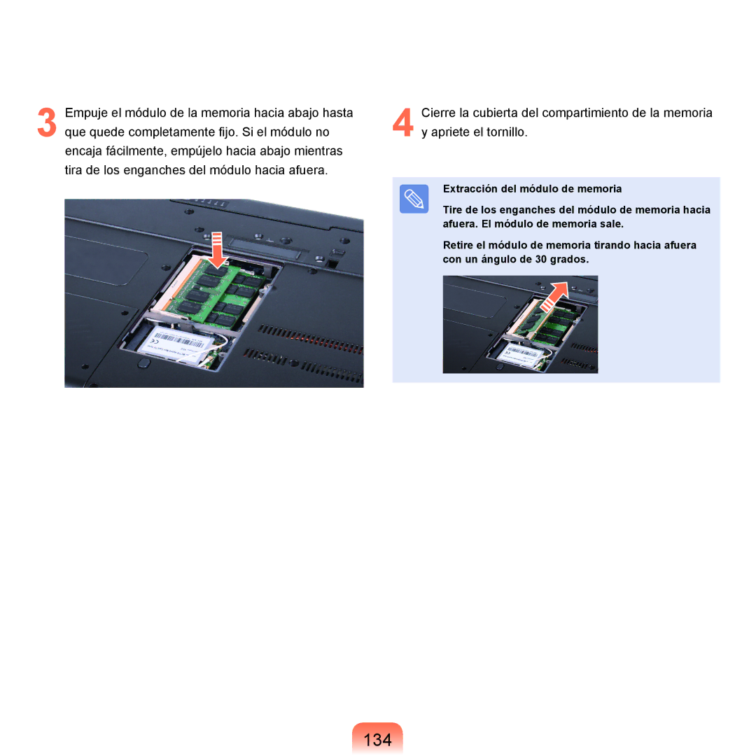 Samsung NP-X22A002/SES, NP-X22A004/SES, NP-X22T000/SES, NP-X22A003/SES, NP-X22A000/SES, NP-X22A001/SES manual 134 