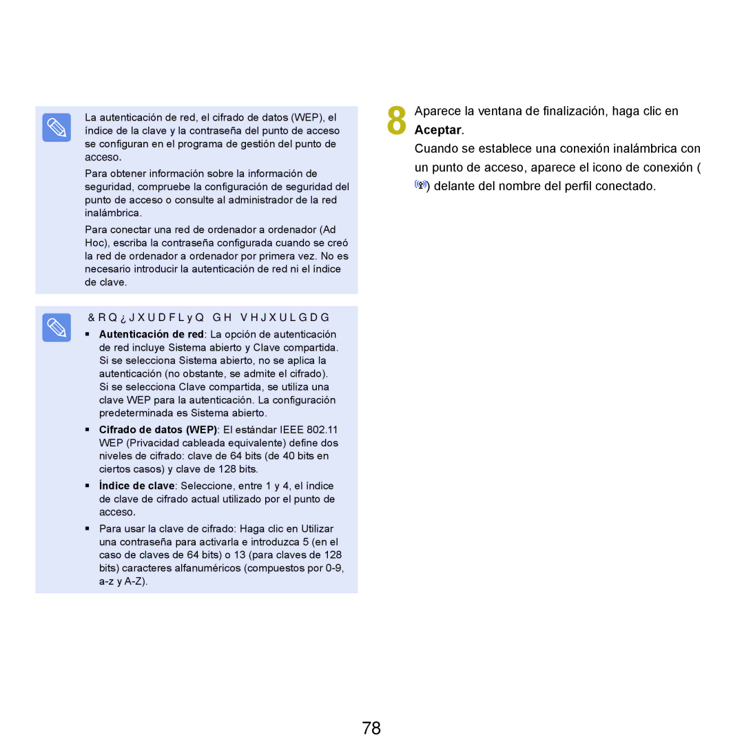 Samsung NP-X22T000/SES, NP-X22A004/SES, NP-X22A003/SES, NP-X22A002/SES, NP-X22A000/SES manual Configuración de seguridad 