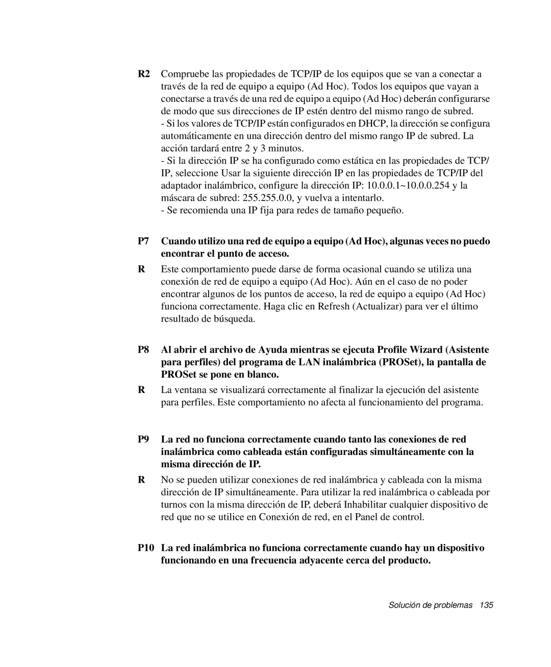 Samsung NP-X60C000/SES, NP-X60CV01/SEP, NP-X60KV00/SES, NP-X60K000/SES, NP-X60CV01/SES, NP-X60CV02/SES Solución de problemas 