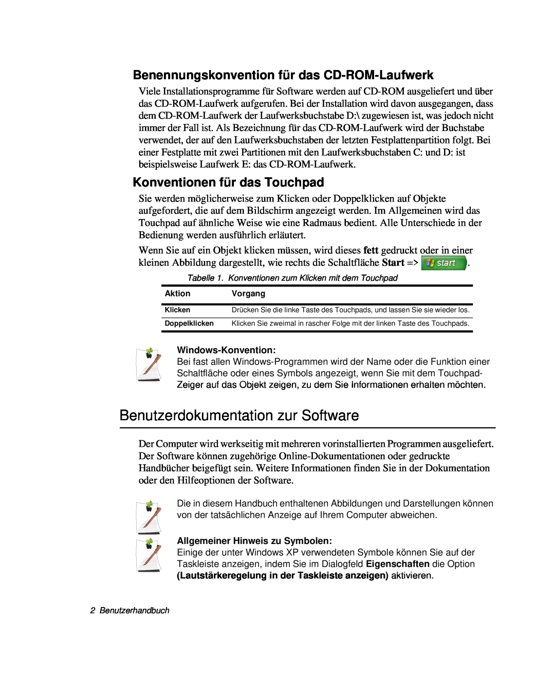 Samsung NP-P60TV01/SEG, NP-X60TV02/SEG Benutzerdokumentation zur Software, Benennungskonvention für das CD-ROM-Laufwerk 