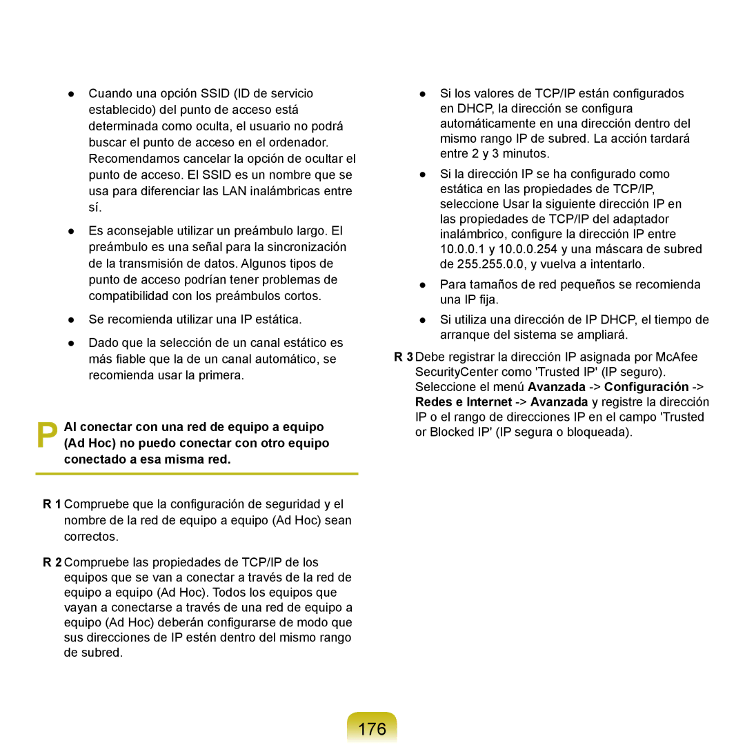 Samsung NP-X65A000/SES, NP-X65A002/SES, NP-X65A001/SES, NP-X65A003/SES manual 176 