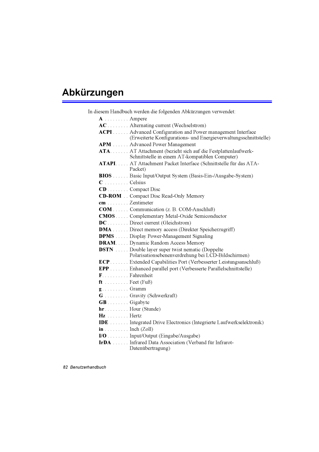 Samsung NP10FK03NS/SEG, NP10FP02CD/SEG, NP10FP00UV/SEG, NP10FP00MT/SEG, NP10FP0000/SEF, NP10FH031K/SEG Abkürzungen, Cd-Rom 