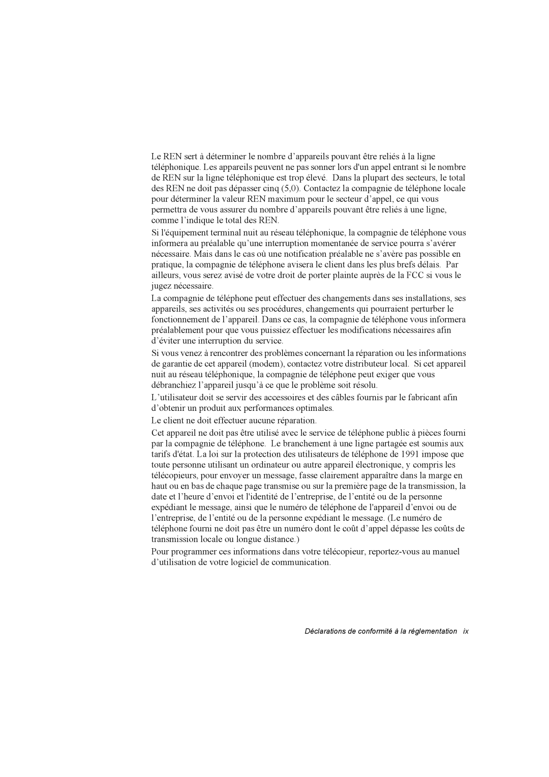 Samsung NP20FP0069/SEF, NP20FP02BG/SEF, NP20FP0045/SEF, NP20FP0A6R/SEF manual Déclarations de conformité à la réglementation 