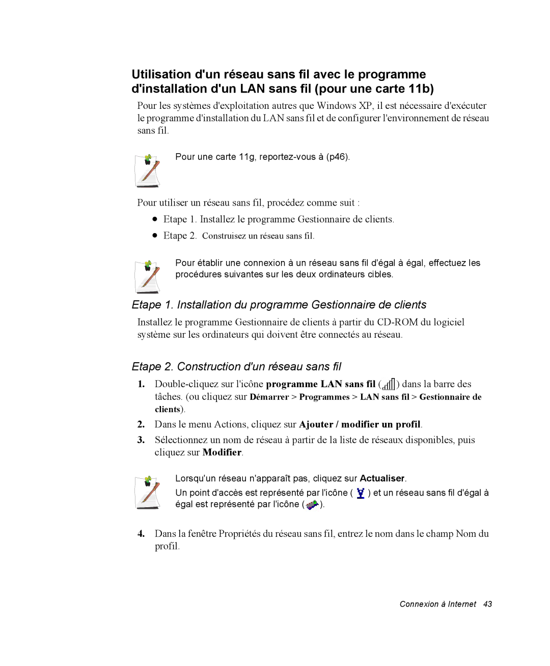 Samsung NP28DP0829/SEF, NP28PRR003/SEF, NP28PRL002/SEF manual Etape 1. Installation du programme Gestionnaire de clients 