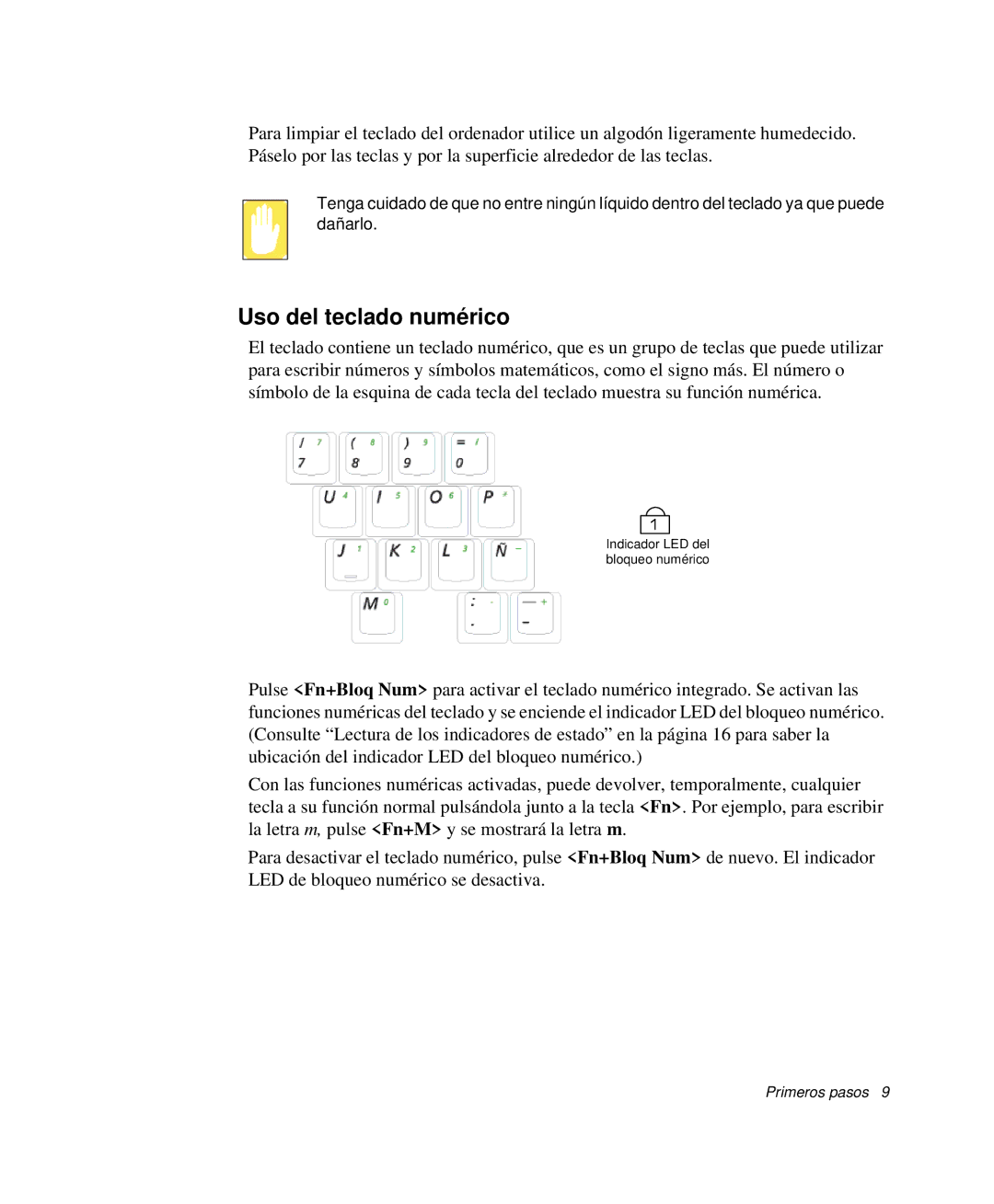 Samsung NP30RP46FY/SES, NP30THQCKC/SES, NP30RP1K4J/SES, NP30PRC002/SES, NP30RH44KL/SES manual Uso del teclado numérico 