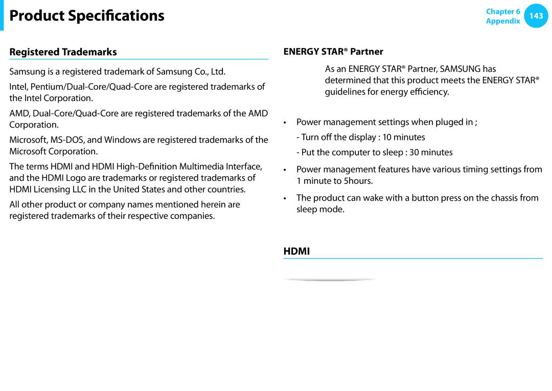 Samsung NP355E5C-A02US, NP350V5C-T02US, NP350V5C-T01US, NP350V4CA06JM, NP355E7C Registered Trademarks, Energy Star Partner 