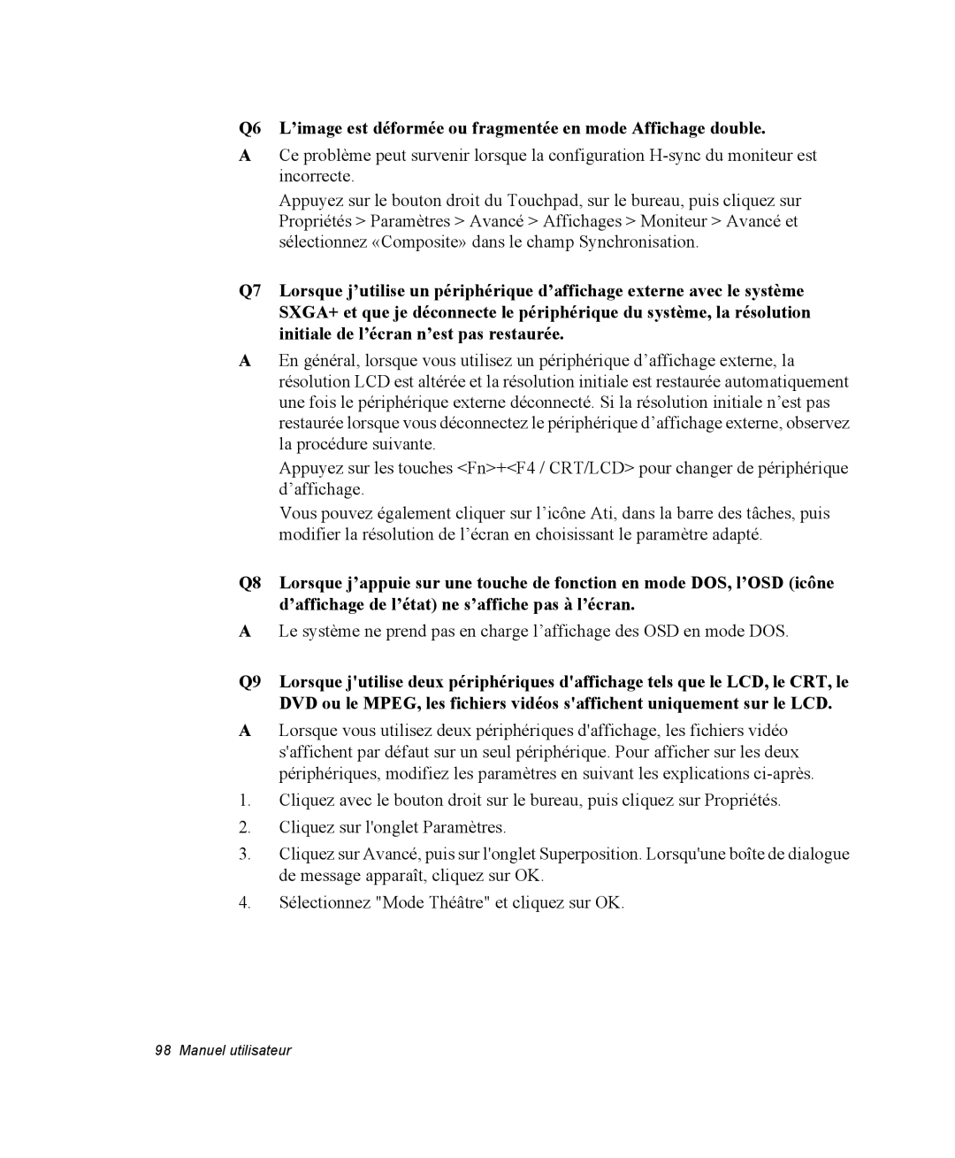 Samsung NP35RP05S4/SEF, NP35TP0DUJ/SEF, NP35PRT001/SEF, NP35PRT000/SEF, NP35TP0EV6/SEF manual Manuel utilisateur 