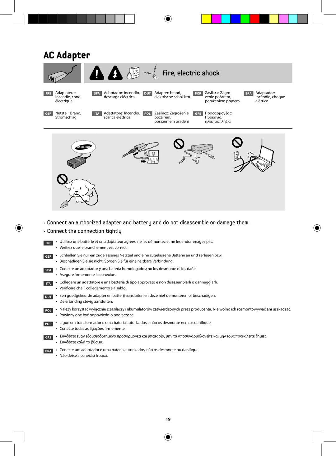 Samsung NP535U4X-A01VN manual AC Adapter 