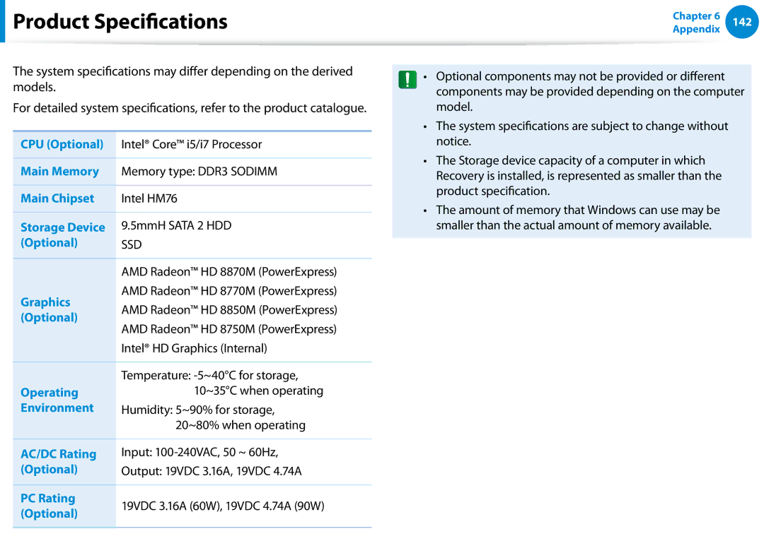 Samsung NP680Z5EX01US manual Product Specifications 