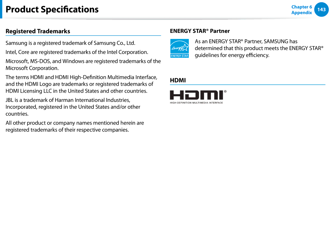 Samsung NP680Z5EX01US manual Registered Trademarks, Energy Star Partner 