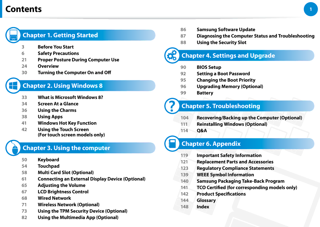 Samsung NP680Z5EX01US manual Contents 