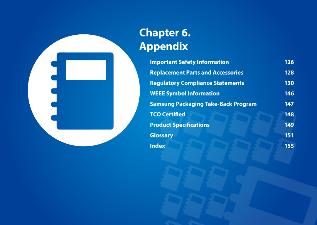 Samsung NP700Z5C-S04US, NP700Z5C-S02US, NP700Z7C-S03US manual Chapter Appendix 