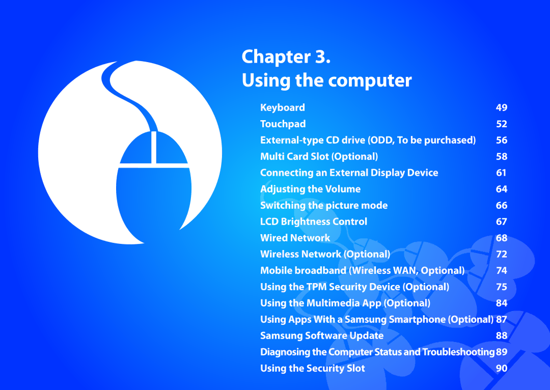 Samsung NP915S3GK01US, NP915S3G-K01US, NP915S3G-K02US user manual Chapter Using the computer 