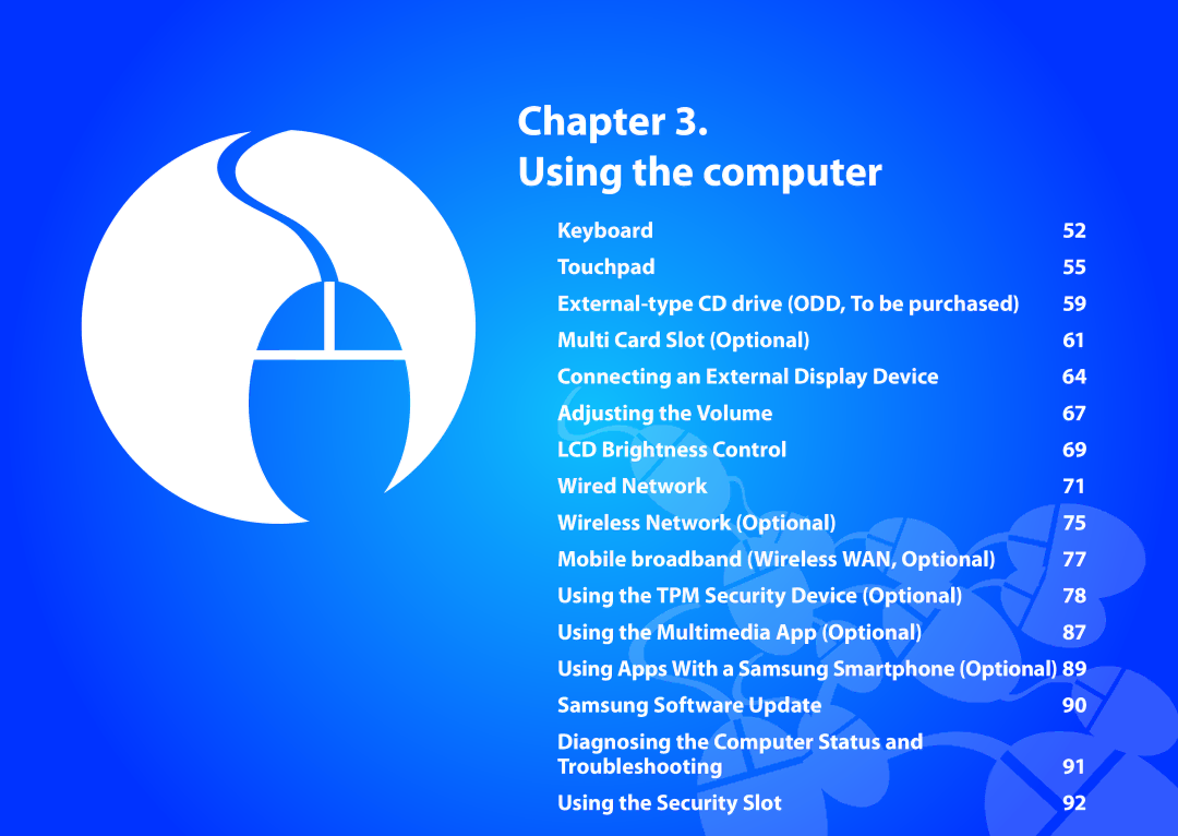 Samsung NP915S3GK02US, NP905S3GK02US user manual Chapter Using the computer 