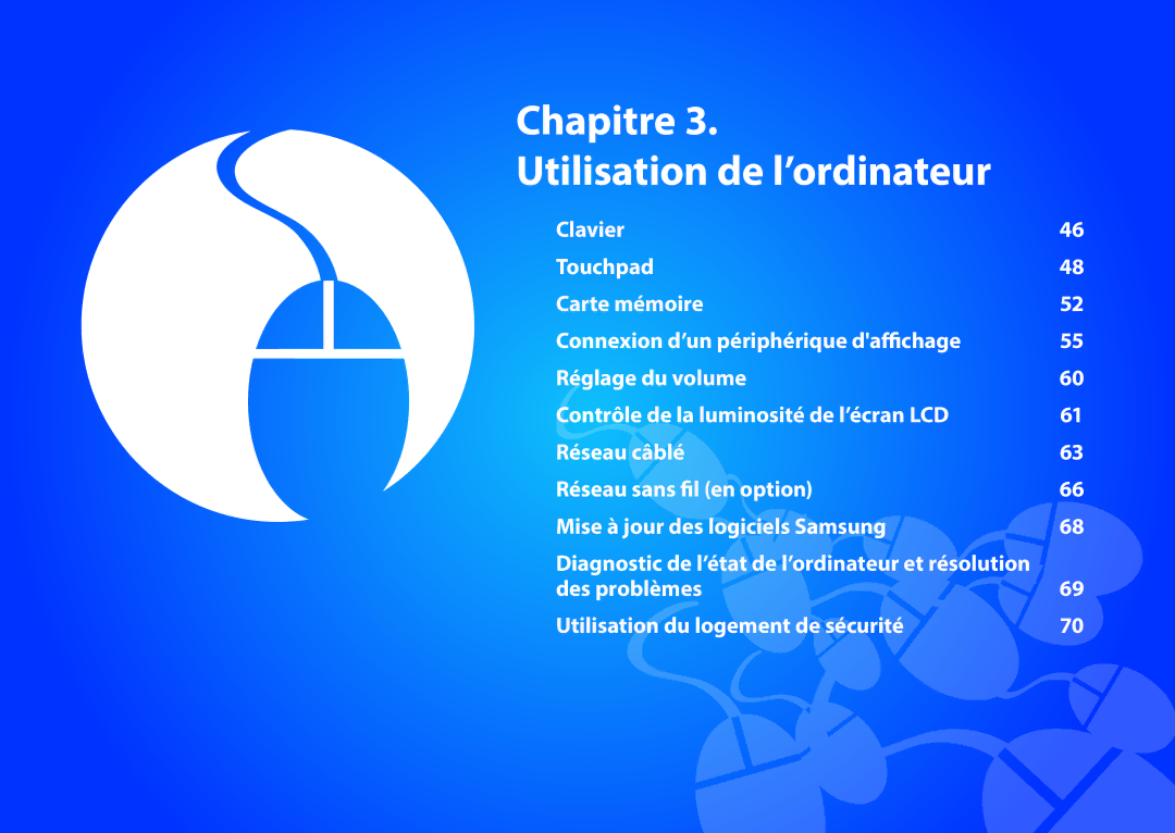 Samsung NP275E5E-K02FR, NP940X3G-K02FR, NP905S3G-K06FR, NP270E5E-X05FR, NP270E5E-K06FR Chapitre Utilisation de l’ordinateur 