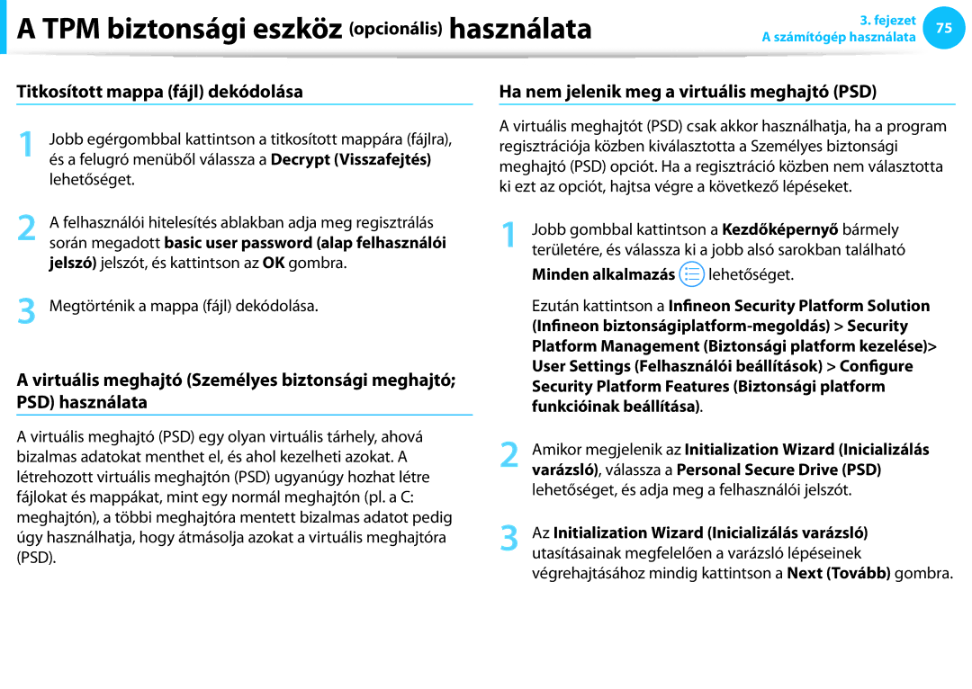 Samsung NP940X3G-K01HU, NP940X3G-K03DE Jelszó jelszót, és kattintson az OK gombra, Megtörténik a mappa fájl dekódolása 