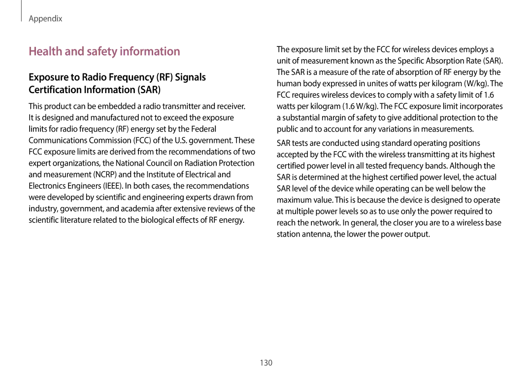 Samsung NP940X3G-K04US user manual Health and safety information 