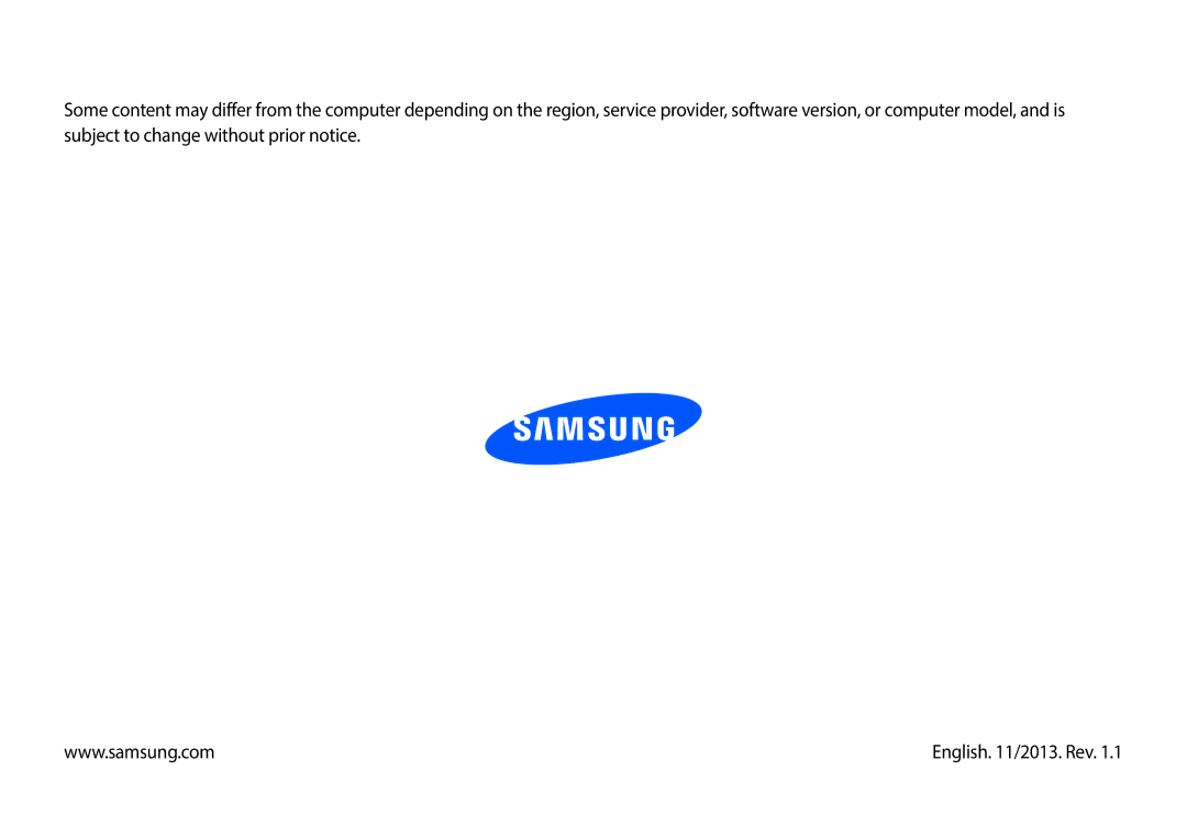 Samsung NP940X3GK02US, NP940X3GK04US, NP940X3GK01US user manual English /2013. Rev 