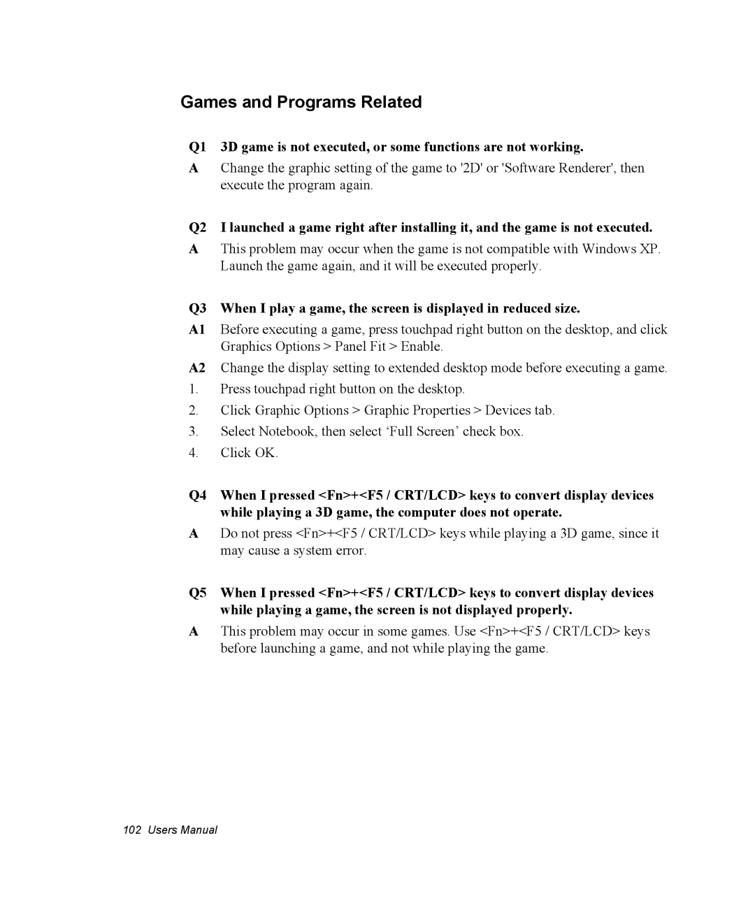 Samsung NQ25PRT001/SEF, NQ20RH3G98/SEK, NQ25TP06M6/SUK, NQ25PRT001/SEG, NQ20RH1XQH/SEK manual Games and Programs Related 