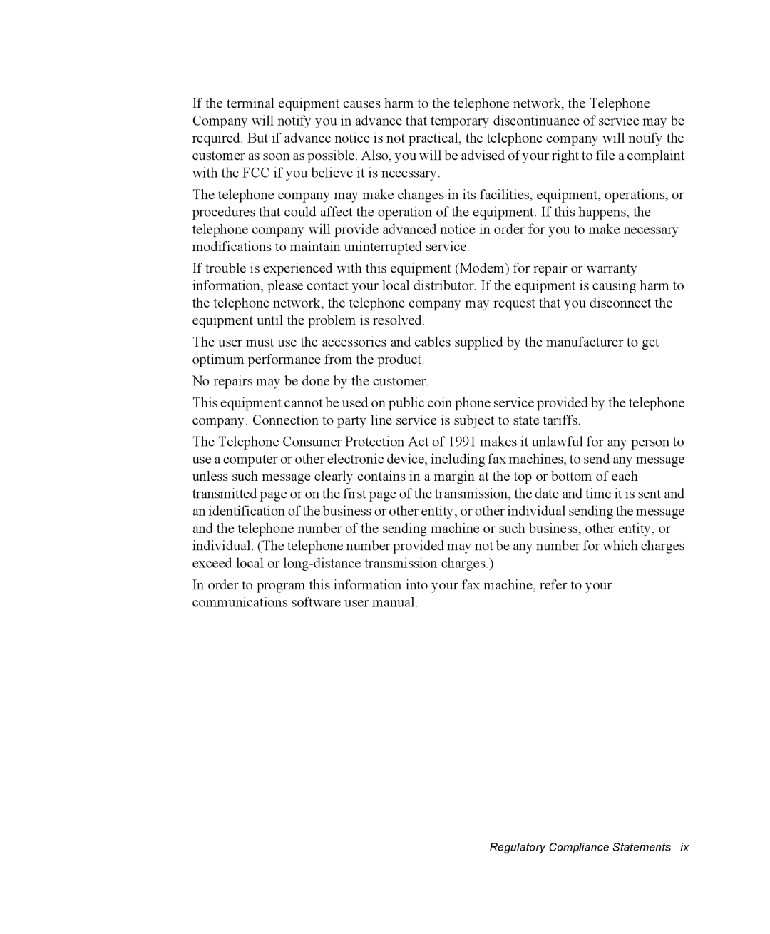 Samsung NQ25RH032V/SER, NQ20RH3G98/SEK, NQ25TP06M6/SUK, NQ25PRT001/SEG, NQ20RH1XQH/SEK manual Regulatory Compliance Statements 