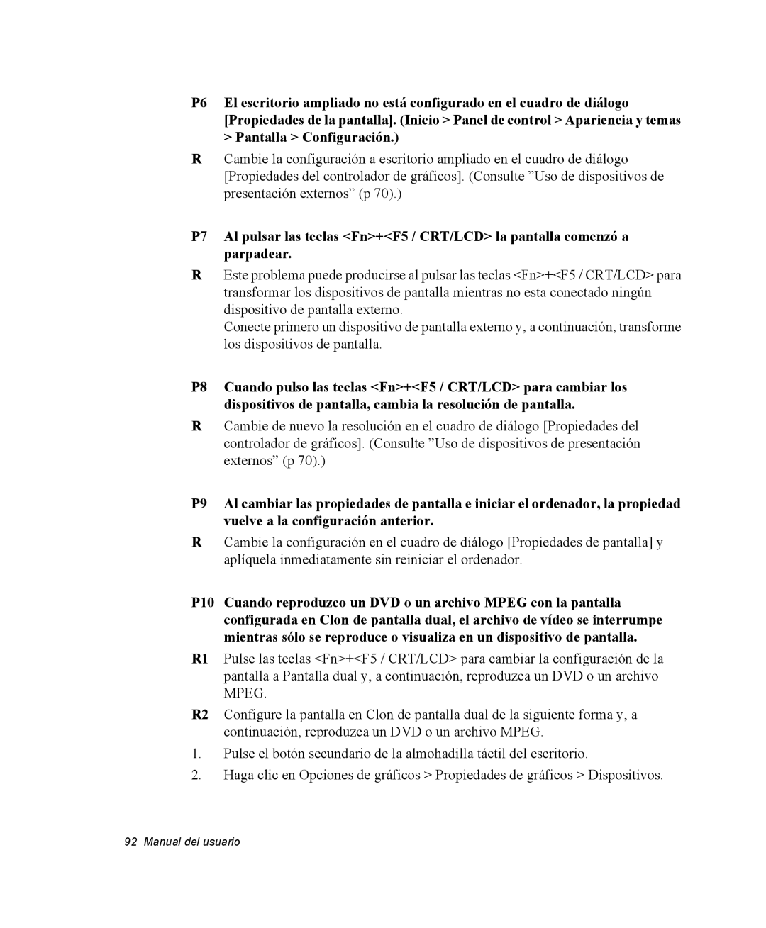 Samsung NQ20RH3LMJ/SES, NQ20RH238H/SES, NQ20RP3PHG/SES, NQ20RP31Y8/SES, NQ20RH3LY2/SES manual Manual del usuario 