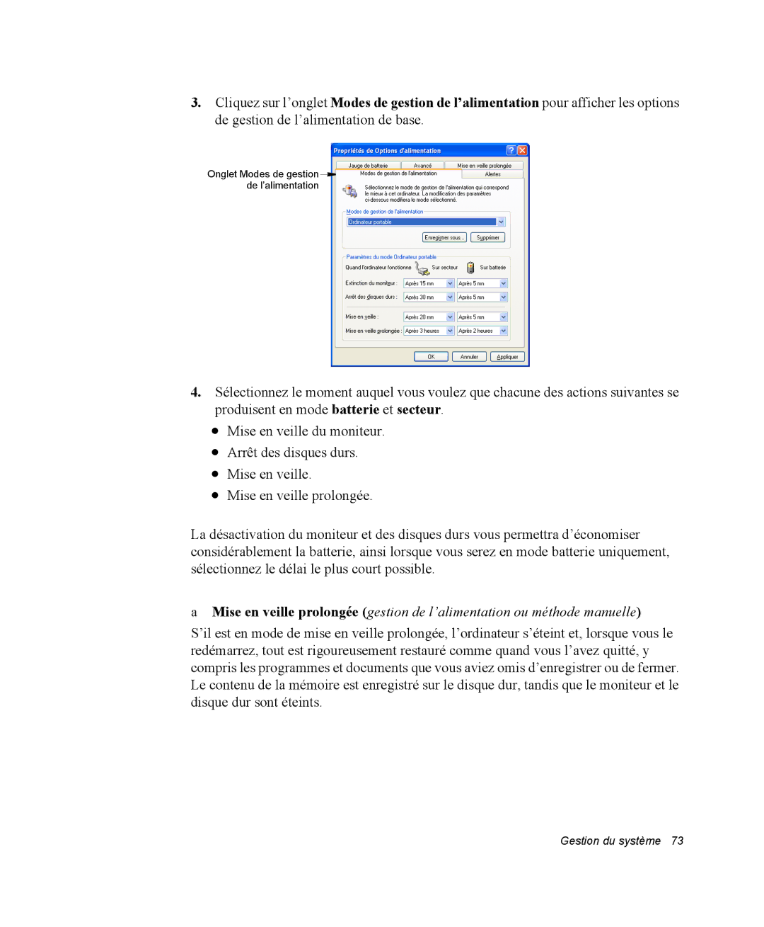 Samsung NQ20RP2HE8/SEF, NQ20RP3LSU/SEF, NQ20RP3GH8/SEF, NQ20RP3M62/SEF manual Gestion du système 