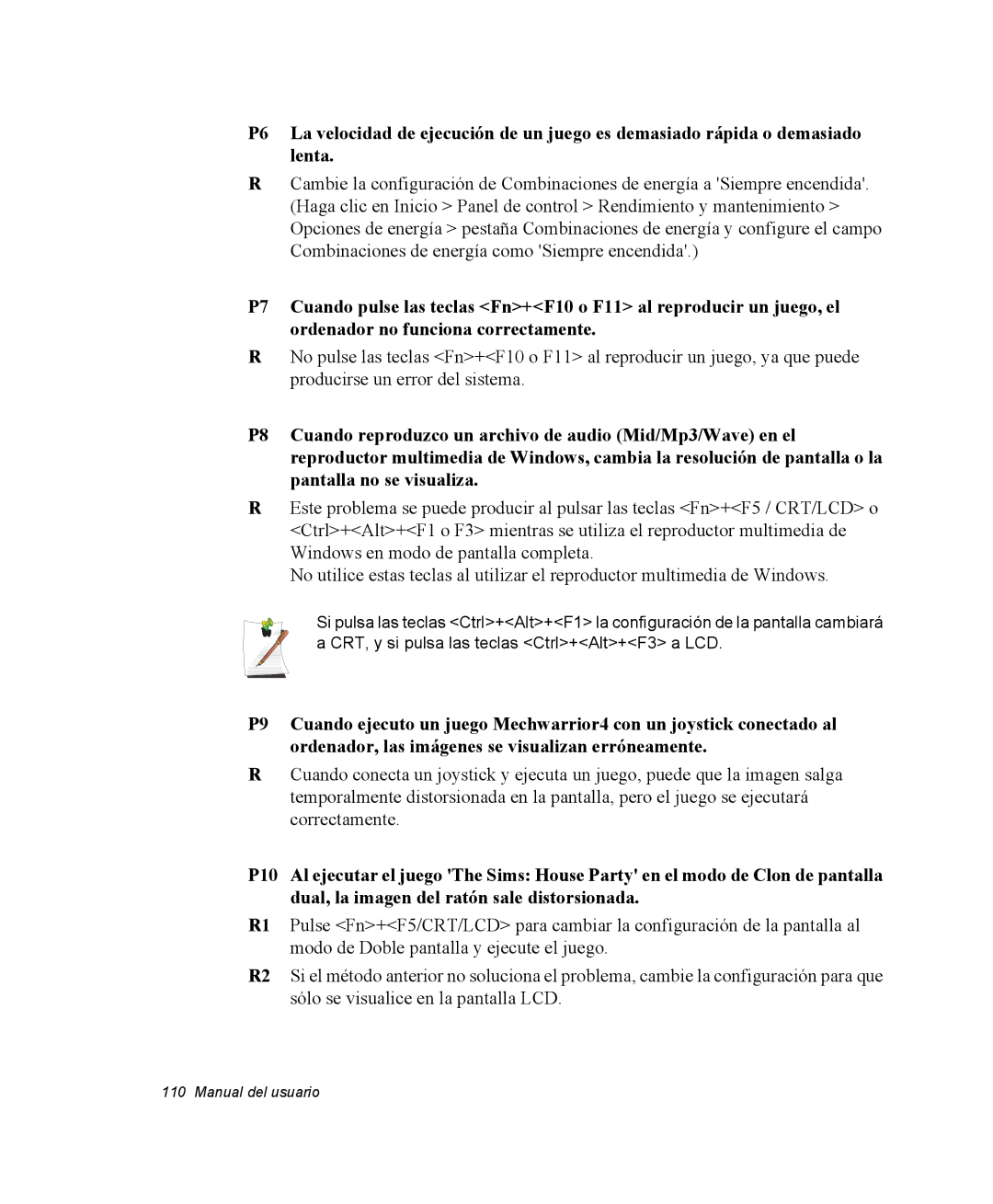 Samsung NQ25TP06KV/SES, NQ25PRC004/SES, NQ25PRC003/SES, NQ25PRT001/SES, NQ25PRT000/SES, NQ25PRC001/SES manual Manual del usuario 