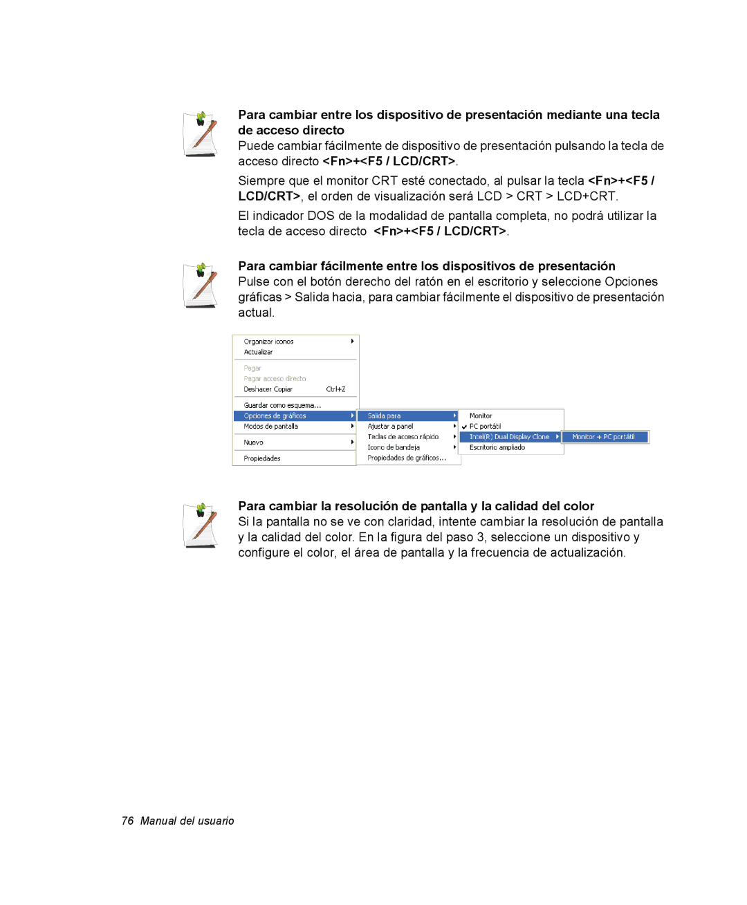 Samsung NQ25PRT002/SES, NQ25PRC004/SES, NQ25PRC003/SES, NQ25PRT001/SES, NQ25TP06KV/SES, NQ25PRT000/SES manual Manual del usuario 