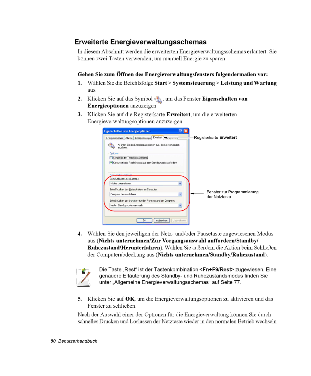 Samsung NQ25PRT003/SEG, NQ25PRT001/SEG, NQ25PRT002/SEG, NQ25RP04NV/SEK, NQ25RP038P/SEG Erweiterte Energieverwaltungsschemas 